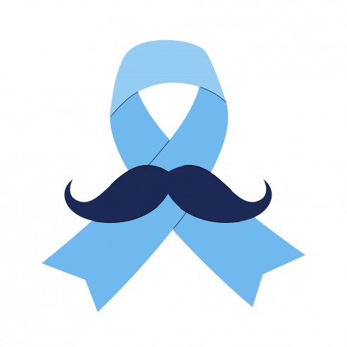 Stickers noeud moustache Novembre bleu