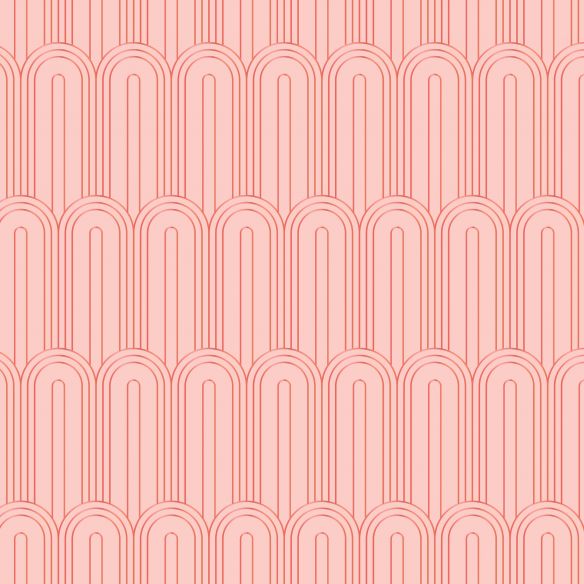 Crédence adhésive art déco saumon