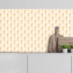 Crédence adhésive art déco motifs écailles