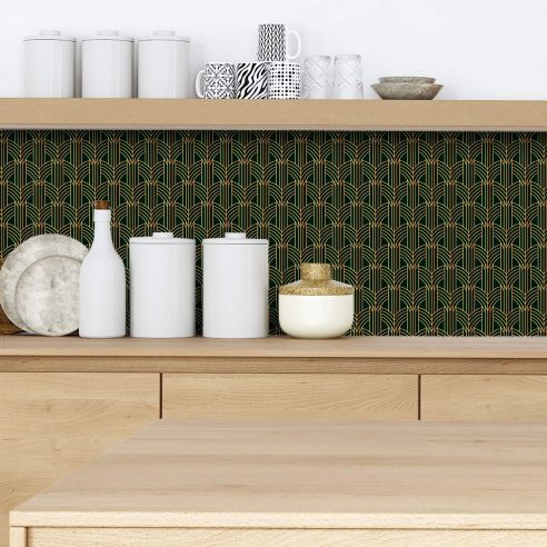 Crédence adhésive art déco design