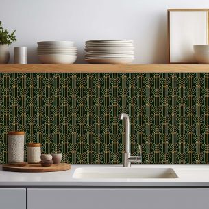 Crédence adhésive art déco design