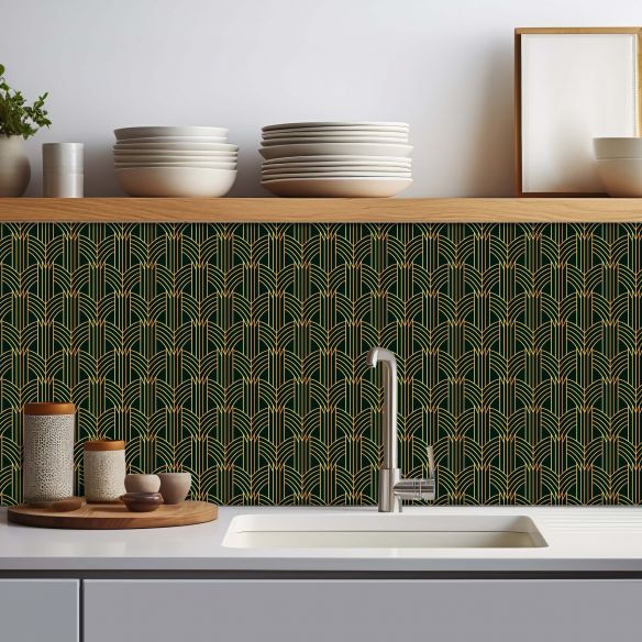 Crédence adhésive art déco design
