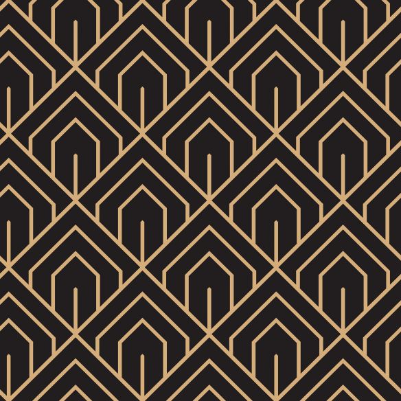 Crédence adhésive art déco motifs géométriques