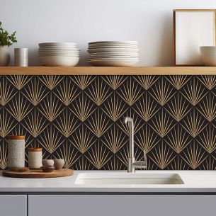 Crédence adhésive art déco design