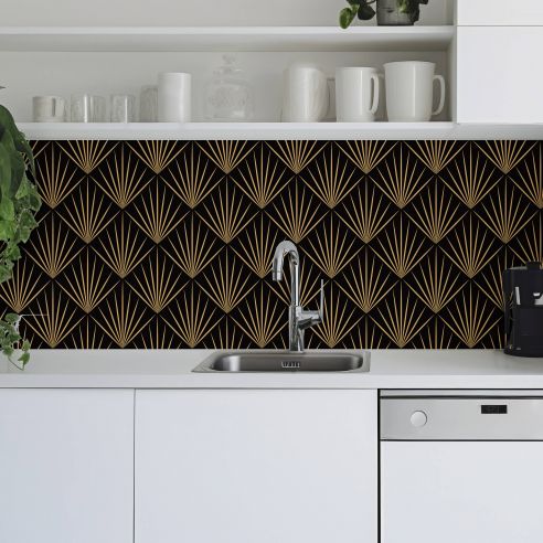 Crédence adhésive art déco design
