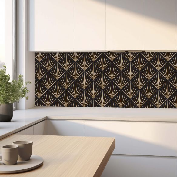 Crédence adhésive art déco design