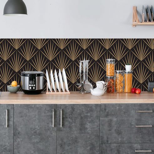 Crédence adhésive art déco design