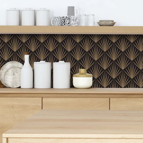 Crédence adhésive art déco design