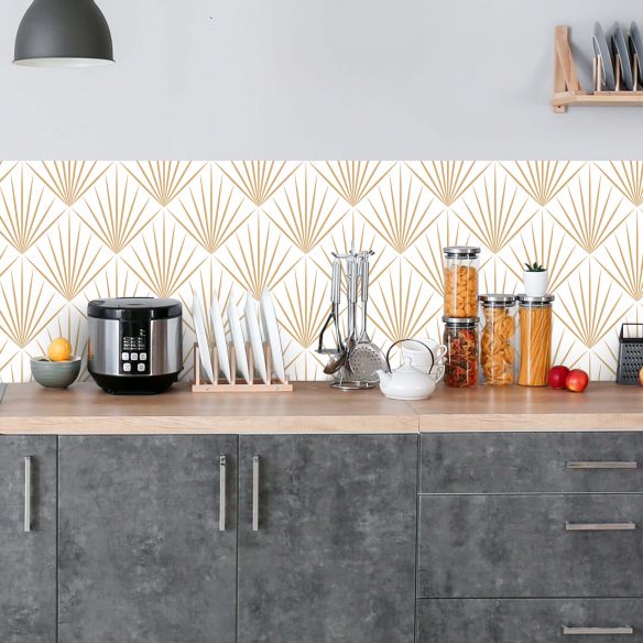 Crédence adhésive art déco design