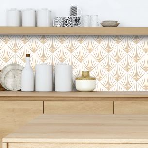 Crédence adhésive art déco design