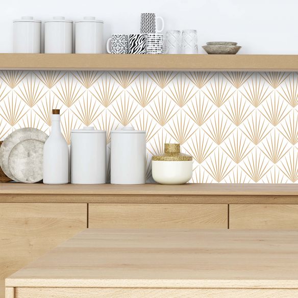 Crédence adhésive art déco design