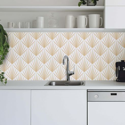 Crédence adhésive art déco design