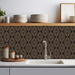 Crédence adhésive art déco design