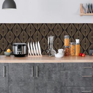 Crédence adhésive art déco design