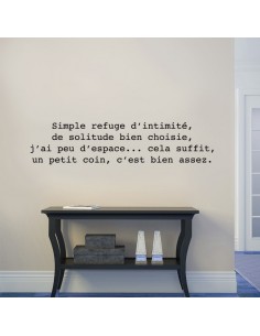Sticker citation : Simple refuge...