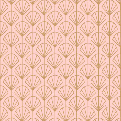 Crédence adhésive art déco motifs coquillages