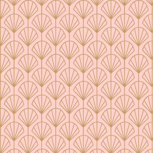 Crédence adhésive art déco motifs coquillages