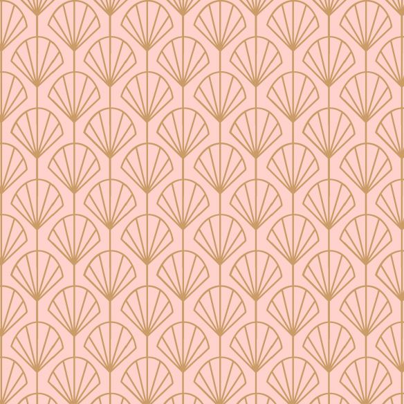 Crédence adhésive art déco motifs coquillages