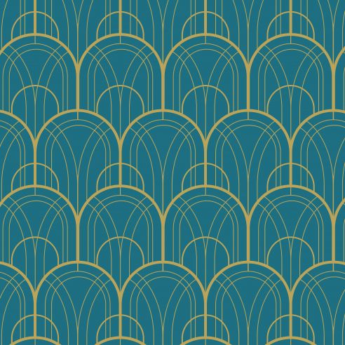 Crédence adhésive art déco design arches