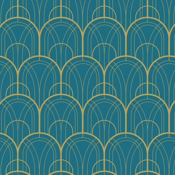 Crédence adhésive art déco design arches