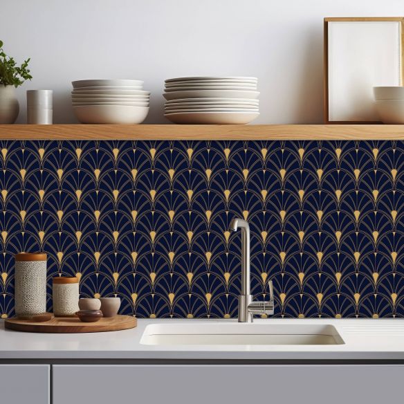 Crédence adhésive art déco design