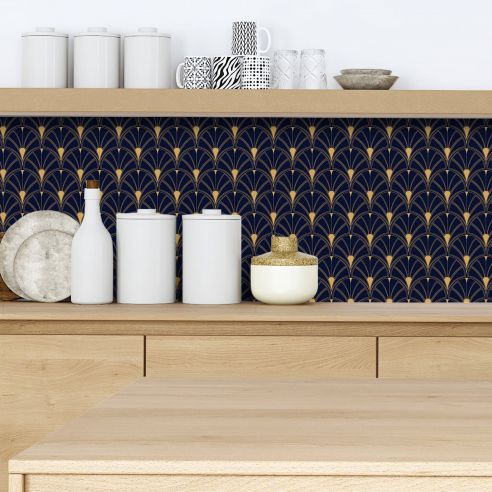 Crédence adhésive art déco design