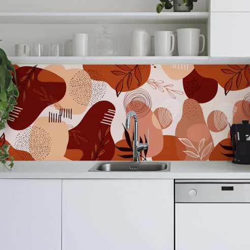 Crédence adhésive déco Terracotta