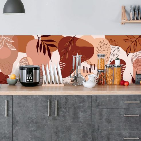 Crédence adhésive déco Terracotta