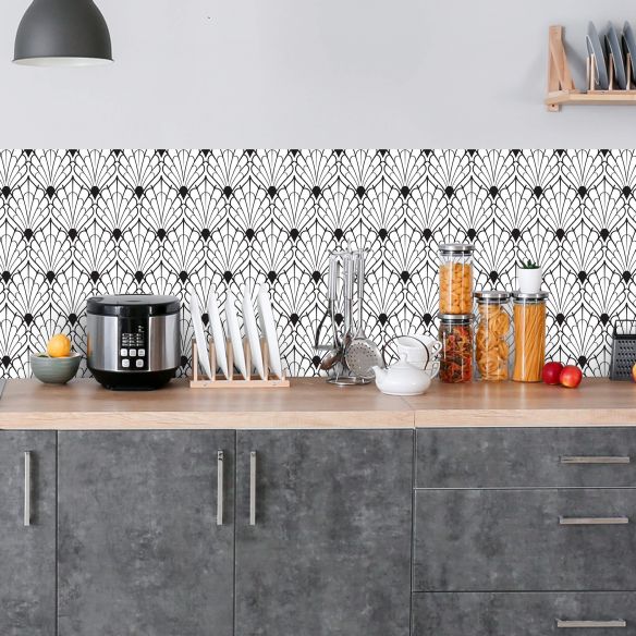 Crédence adhésive art déco design