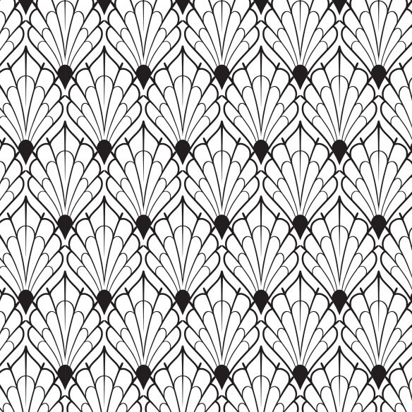 Crédence adhésive art déco design