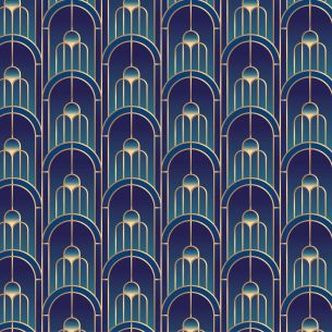 Crédence adhésive art déco arches design 2