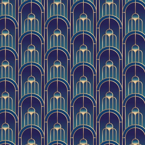 Crédence adhésive art déco arches design