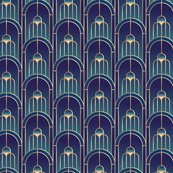 Crédence adhésive art déco arches design