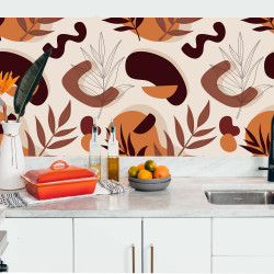 Crédence adhésive déco Terracotta