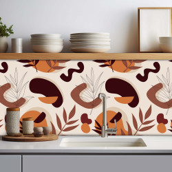 Crédence adhésive déco Terracotta