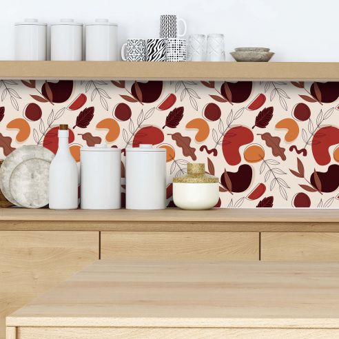 Crédence adhésive déco Terracotta