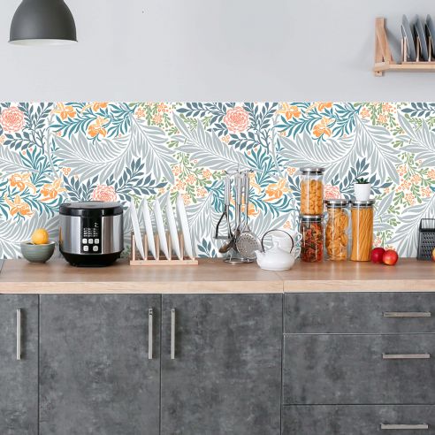 Crédence adhésive feuillage décoratifs