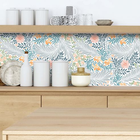 Crédence adhésive feuillage décoratifs