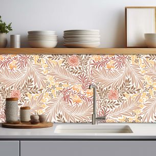 Crédence adhésive feuillage décoratifs