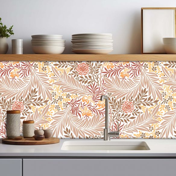 Crédence adhésive feuillage décoratifs