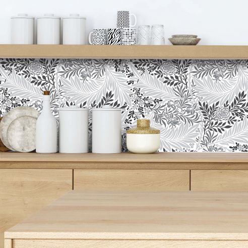 Crédence adhésive feuillage décoratifs