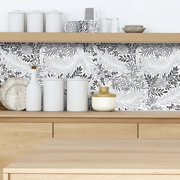 Crédence adhésive feuillage décoratifs