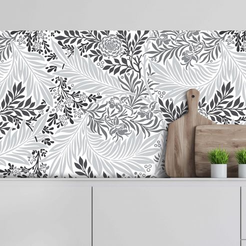 Crédence adhésive feuillage décoratifs