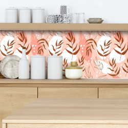 Crédence adhésive feuillage décoratifs