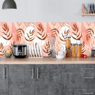 Crédence adhésive feuillage décoratifs