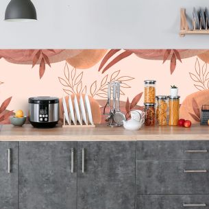 Crédence adhésive décoration Terracotta