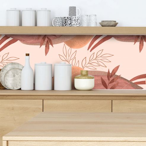 Crédence adhésive décoration Terracotta