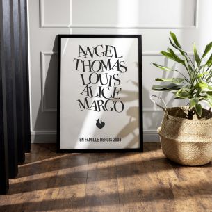 Affiche famille à personnaliser 2