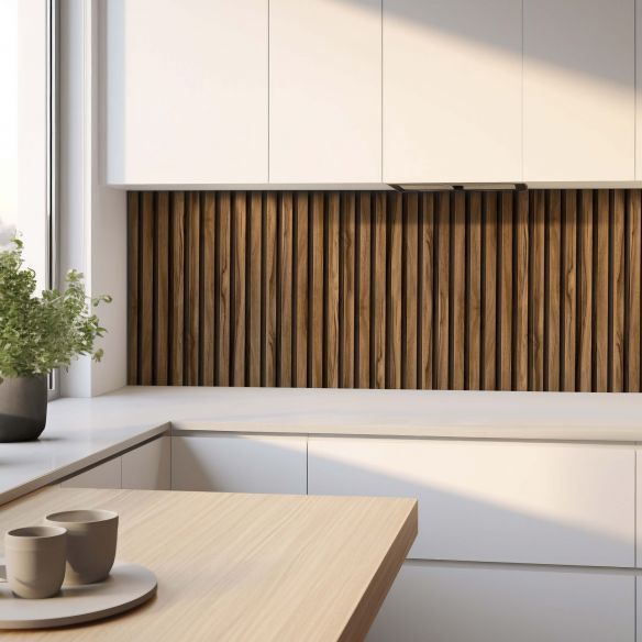 Crédence adhésive imitation tasseaux bois 001