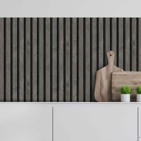 Crédence adhésive imitation tasseaux bois 004